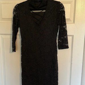 Ambiance Black Lace Dress